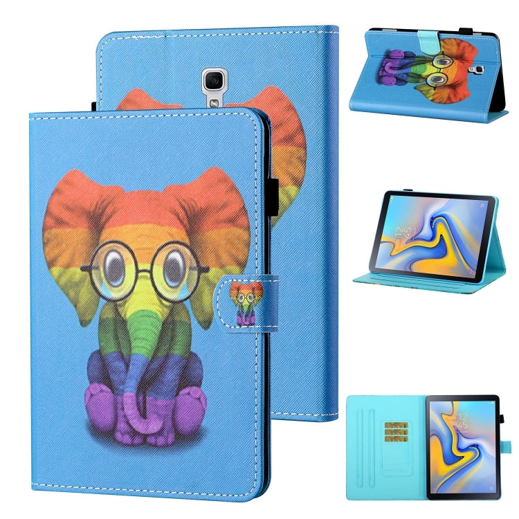 Coloured Drawing Stitching Horizontal Flip Leather Case with Holder & Card Slot & Sleep / Wake-up Function, For Samsung Galaxy Tab A7 10.4 (2020) T500/T505, For Samsung Galaxy Tab S6 Lite P610/P615, For Samsung Galaxy Tab A 8.0 (2019) T290/T295��������...
