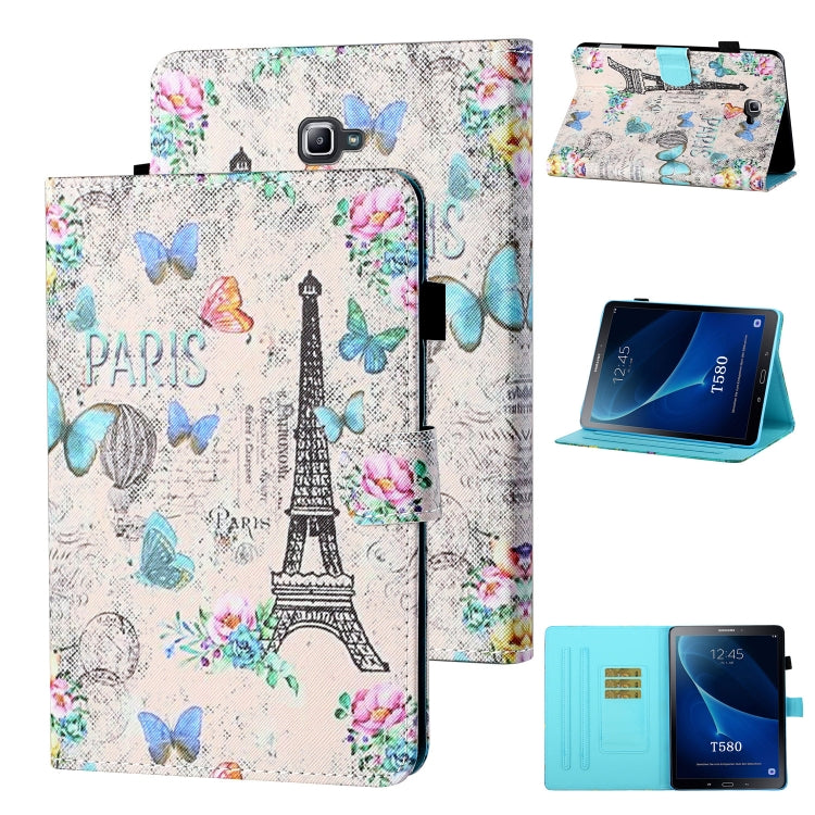 Coloured Drawing Stitching Horizontal Flip Leather Case with Holder & Card Slot & Sleep / Wake-up Function, For Samsung Galaxy Tab A7 10.4 (2020) T500/T505, For Samsung Galaxy Tab S6 Lite P610/P615, For Samsung Galaxy Tab A 8.0 (2019) T290/T295��������...