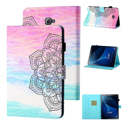 Coloured Drawing Stitching Horizontal Flip Leather Case with Holder & Card Slot & Sleep / Wake-up Function, For Samsung Galaxy Tab A7 10.4 (2020) T500/T505, For Samsung Galaxy Tab S6 Lite P610/P615, For Samsung Galaxy Tab A 8.0 (2019) T290/T295��������...