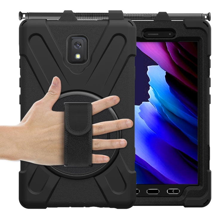 Shockproof Colorful Silicone + PC Protective Case with Holder & Shoulder Strap & Hand Strap