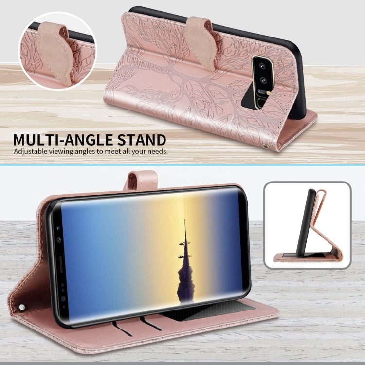 Life of Tree Embossing Pattern Horizontal Flip Leather Case with Holder & Card Slot & Wallet & Photo Frame & Lanyard