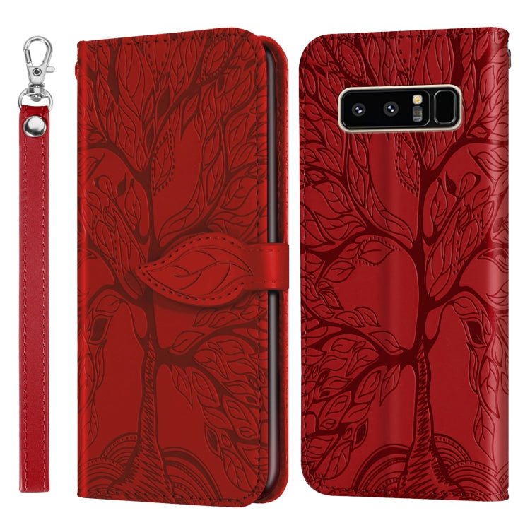Life of Tree Embossing Pattern Horizontal Flip Leather Case with Holder & Card Slot & Wallet & Photo Frame & Lanyard