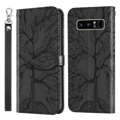 Life of Tree Embossing Pattern Horizontal Flip Leather Case with Holder & Card Slot & Wallet & Photo Frame & Lanyard