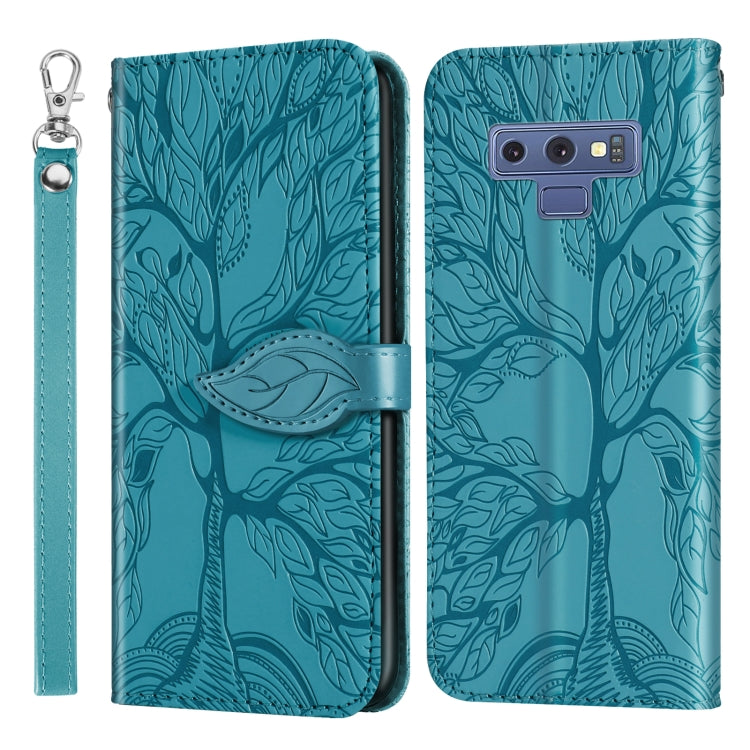 Life of Tree Embossing Pattern Horizontal Flip Leather Case with Holder & Card Slot & Wallet & Photo Frame & Lanyard