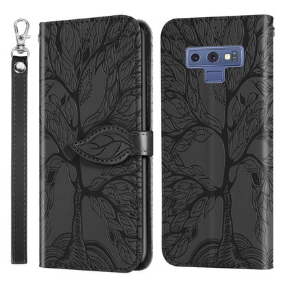 Life of Tree Embossing Pattern Horizontal Flip Leather Case with Holder & Card Slot & Wallet & Photo Frame & Lanyard