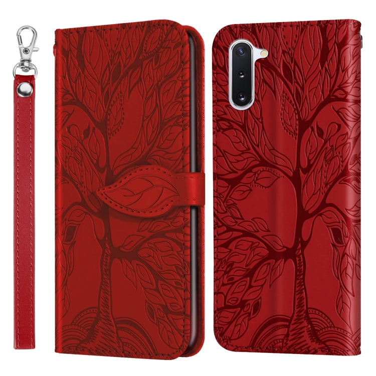 Life of Tree Embossing Pattern Horizontal Flip Leather Case with Holder & Card Slot & Wallet & Photo Frame & Lanyard
