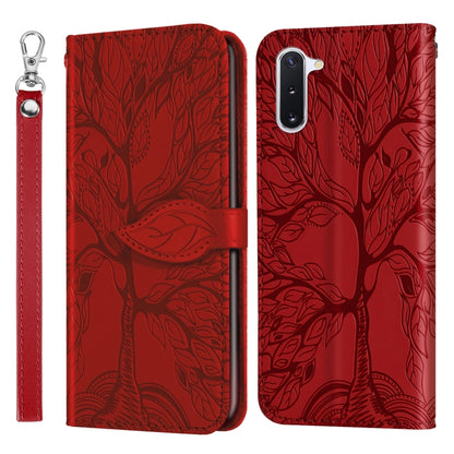 Life of Tree Embossing Pattern Horizontal Flip Leather Case with Holder & Card Slot & Wallet & Photo Frame & Lanyard