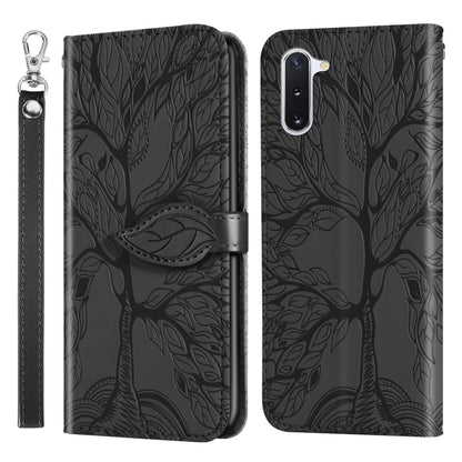 Life of Tree Embossing Pattern Horizontal Flip Leather Case with Holder & Card Slot & Wallet & Photo Frame & Lanyard