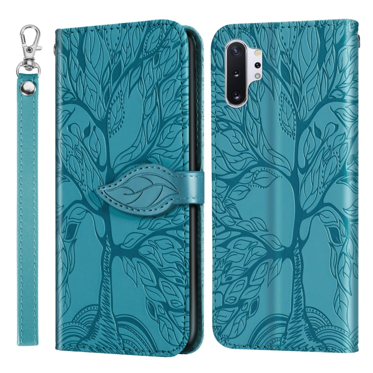 Life of Tree Embossing Pattern Horizontal Flip Leather Case with Holder & Card Slot & Wallet & Photo Frame & Lanyard