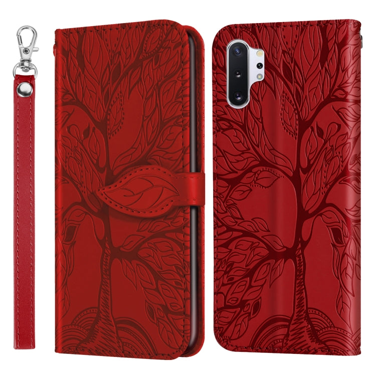 Life of Tree Embossing Pattern Horizontal Flip Leather Case with Holder & Card Slot & Wallet & Photo Frame & Lanyard