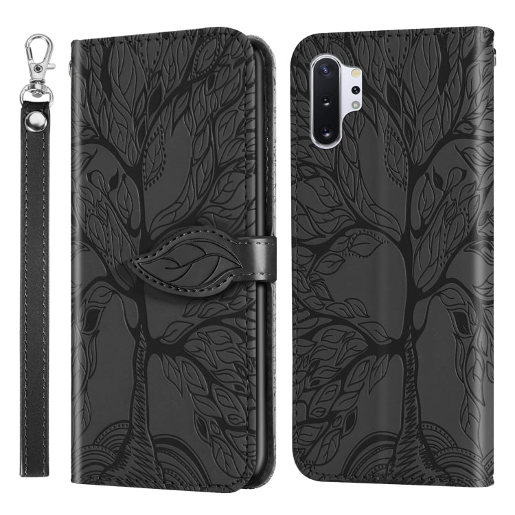 Life of Tree Embossing Pattern Horizontal Flip Leather Case with Holder & Card Slot & Wallet & Photo Frame & Lanyard