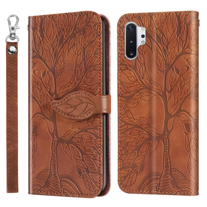 Life of Tree Embossing Pattern Horizontal Flip Leather Case with Holder & Card Slot & Wallet & Photo Frame & Lanyard