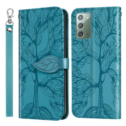 Life of Tree Embossing Pattern Horizontal Flip Leather Case with Holder & Card Slot & Wallet & Photo Frame & Lanyard