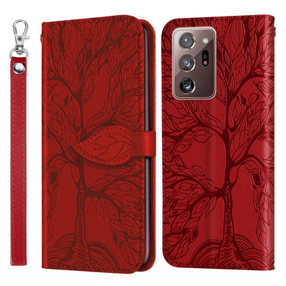 Life of Tree Embossing Pattern Horizontal Flip Leather Case with Holder & Card Slot & Wallet & Photo Frame & Lanyard