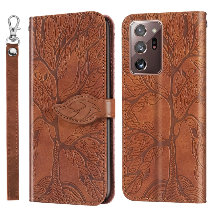 Life of Tree Embossing Pattern Horizontal Flip Leather Case with Holder & Card Slot & Wallet & Photo Frame & Lanyard