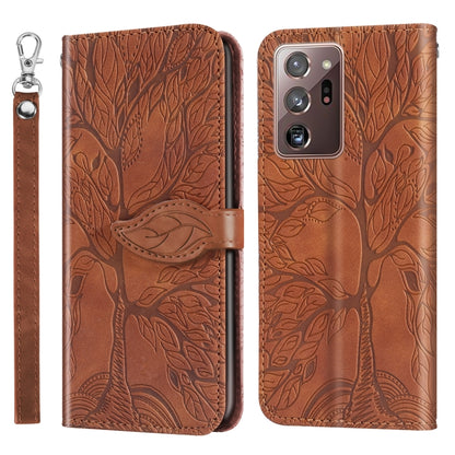 Life of Tree Embossing Pattern Horizontal Flip Leather Case with Holder & Card Slot & Wallet & Photo Frame & Lanyard