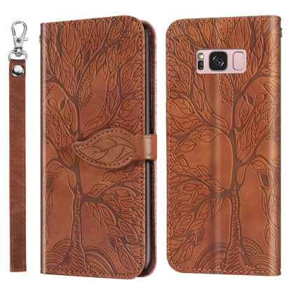 Life of Tree Embossing Pattern Horizontal Flip Leather Case with Holder & Card Slot & Wallet & Photo Frame & Lanyard