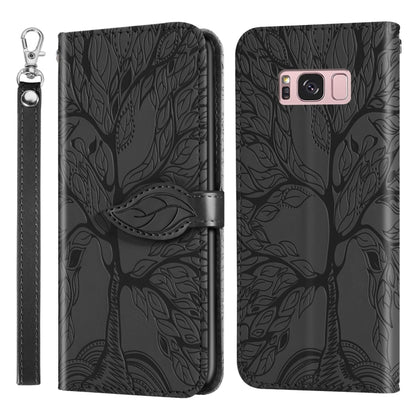 Life of Tree Embossing Pattern Horizontal Flip Leather Case with Holder & Card Slot & Wallet & Photo Frame & Lanyard