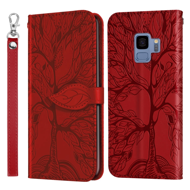 Life of Tree Embossing Pattern Horizontal Flip Leather Case with Holder & Card Slot & Wallet & Photo Frame & Lanyard