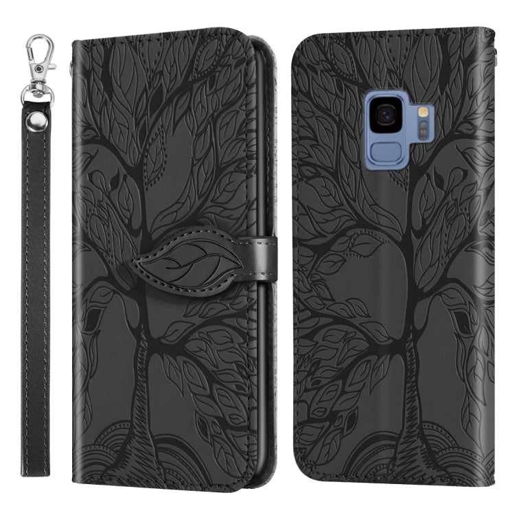 Life of Tree Embossing Pattern Horizontal Flip Leather Case with Holder & Card Slot & Wallet & Photo Frame & Lanyard