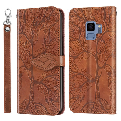 Life of Tree Embossing Pattern Horizontal Flip Leather Case with Holder & Card Slot & Wallet & Photo Frame & Lanyard