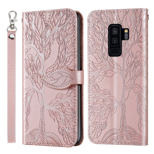 Life of Tree Embossing Pattern Horizontal Flip Leather Case with Holder & Card Slot & Wallet & Photo Frame & Lanyard