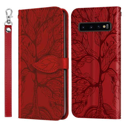Life of Tree Embossing Pattern Horizontal Flip Leather Case with Holder & Card Slot & Wallet & Photo Frame & Lanyard
