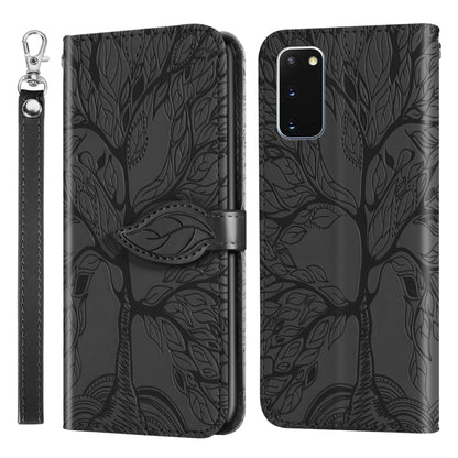 Life of Tree Embossing Pattern Horizontal Flip Leather Case with Holder & Card Slot & Wallet & Photo Frame & Lanyard
