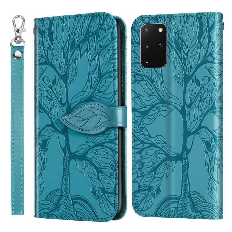Life of Tree Embossing Pattern Horizontal Flip Leather Case with Holder & Card Slot & Wallet & Photo Frame & Lanyard