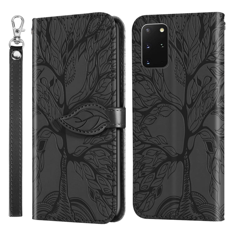 Life of Tree Embossing Pattern Horizontal Flip Leather Case with Holder & Card Slot & Wallet & Photo Frame & Lanyard