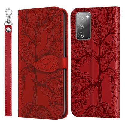 Life of Tree Embossing Pattern Horizontal Flip Leather Case with Holder & Card Slot & Wallet & Photo Frame & Lanyard