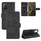 Solid Color Skin Feel Magnetic Buckle Horizontal Flip Calf Texture PU Leather Case with Holder & Card Slots & Wallet, For Samsung Galaxy A02s, For Xiaomi Poco M3