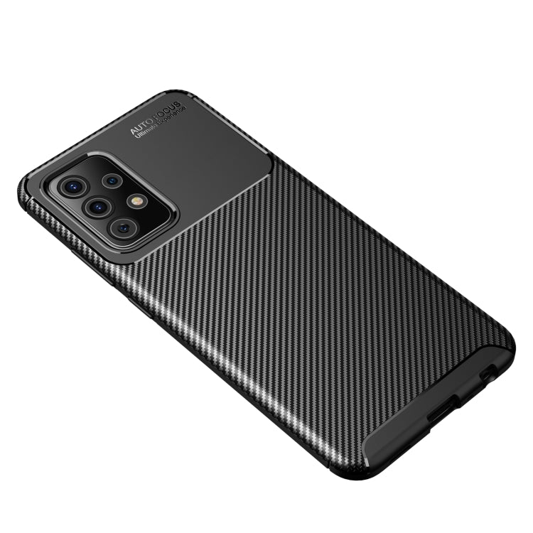 Carbon Fiber Texture Shockproof TPU Case, For Samsung Galaxy A52 5G, For Samsung Galaxy A72 5G