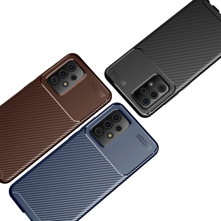 Carbon Fiber Texture Shockproof TPU Case, For Samsung Galaxy A52 5G, For Samsung Galaxy A72 5G