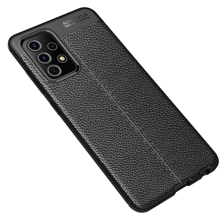 Litchi Texture TPU Shockproof Case, For Samsung Galaxy A52 5G
