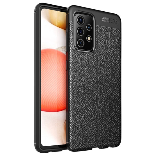 Litchi Texture TPU Shockproof Case, For Samsung Galaxy A52 5G