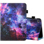 Sewing Thread Horizontal Painted Flat Leather Case with Pen Cover & Anti Skid Strip & Card Slot & Holder