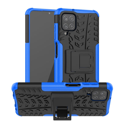 Tire Texture Shockproof TPU+PC Protective Case with Holder, For Samsung Galaxy A12 5G