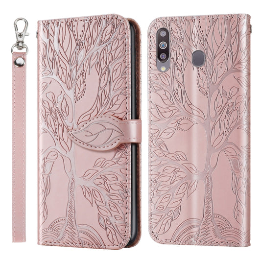 Life of Tree Embossing Pattern Horizontal Flip Leather Case with Holder & Card Slot & Wallet & Photo Frame & Lanyard