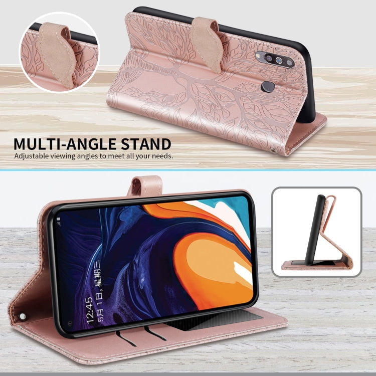 Life of Tree Embossing Pattern Horizontal Flip Leather Case with Holder & Card Slot & Wallet & Photo Frame & Lanyard