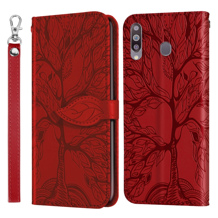 Life of Tree Embossing Pattern Horizontal Flip Leather Case with Holder & Card Slot & Wallet & Photo Frame & Lanyard