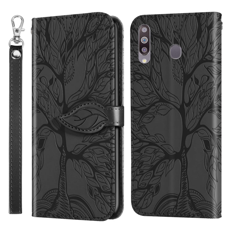 Life of Tree Embossing Pattern Horizontal Flip Leather Case with Holder & Card Slot & Wallet & Photo Frame & Lanyard