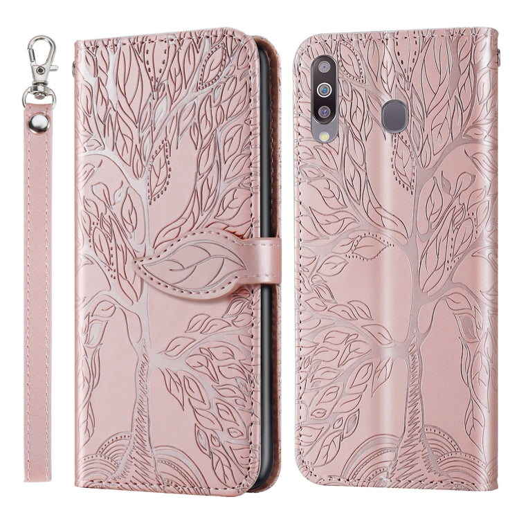 Life of Tree Embossing Pattern Horizontal Flip Leather Case with Holder & Card Slot & Wallet & Photo Frame & Lanyard
