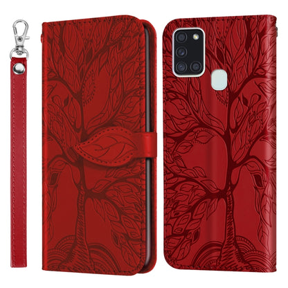 Life of Tree Embossing Pattern Horizontal Flip Leather Case with Holder & Card Slot & Wallet & Photo Frame & Lanyard