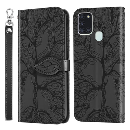 Life of Tree Embossing Pattern Horizontal Flip Leather Case with Holder & Card Slot & Wallet & Photo Frame & Lanyard