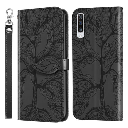 Life of Tree Embossing Pattern Horizontal Flip Leather Case with Holder & Card Slot & Wallet & Photo Frame & Lanyard