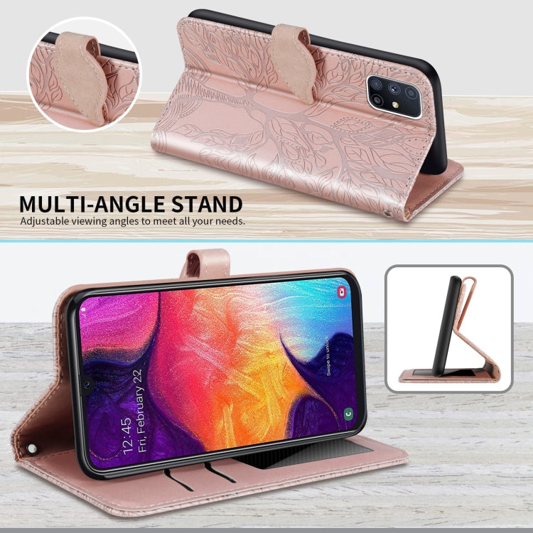 Life of Tree Embossing Pattern Horizontal Flip Leather Case with Holder & Card Slot & Wallet & Photo Frame & Lanyard