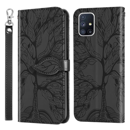 Life of Tree Embossing Pattern Horizontal Flip Leather Case with Holder & Card Slot & Wallet & Photo Frame & Lanyard