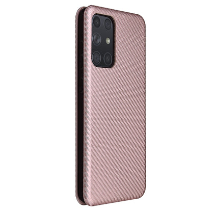 Carbon Fiber Texture Magnetic Horizontal Flip TPU + PC + PU Leather Case with Card Slot, For Samsung Galaxy A72 5G, For Samsung Galaxy A52 5G, For OPPO Reno5 Pro 5G, For Cubot X30