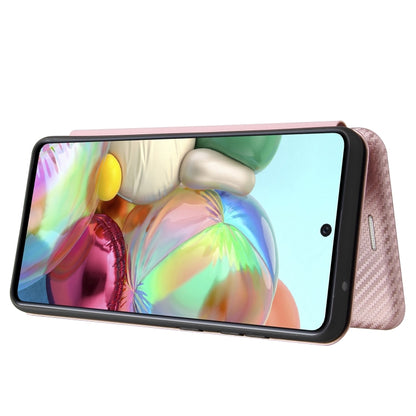 Carbon Fiber Texture Magnetic Horizontal Flip TPU + PC + PU Leather Case with Card Slot, For Samsung Galaxy A72 5G, For Samsung Galaxy A52 5G, For OPPO Reno5 Pro 5G, For Cubot X30